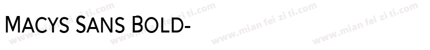 Macys Sans Bold字体转换